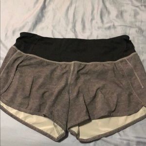 Grey Lululemon Speed Up shorts
